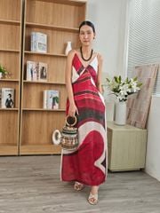 Đầm Linen Họa Tiết
