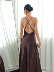 Đầm Lụa Nâu