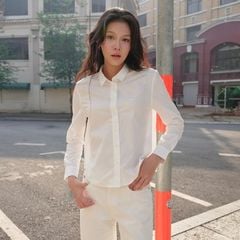 Áo Sơ Mi Nữ TheBlueTshirt Ultimate Classic Shirt - White