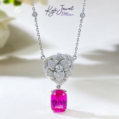 Dây chuyền nữ KYA JEWEL bạc Ý Charming Camellia
