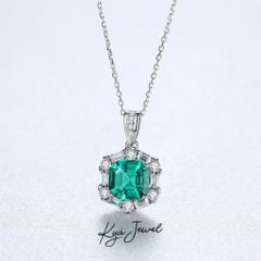 Dây chuyền nữ KYA JEWEL bạc Ý Mystic Green