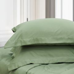 Bộ Chăn Ga Gối Nin House Classic Xanh Lá Mạ C190707