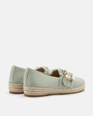Giày Lười Nữ Pazzion Nancy Crystal Embellished Buckle Espadrilles