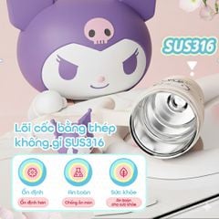Bình Nước Giữ Nhiệt Sanrio Kuromi 700ml - SW-3282