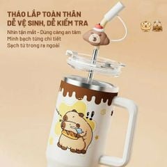 Bình Nước Giữ Nhiệt Diller Capybara 1200ml
