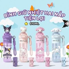 Bình Nước Giữ Nhiệt Sanrio Kuromi 510ml - SW-3267