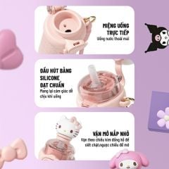 Bình Nước Giữ Nhiệt Sanrio Kuromi 510ml - SW-3267