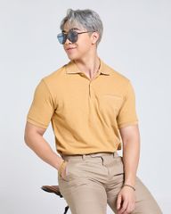 Áo Polo Nam F2 Cotton Vàng Nghệ Tender Drit