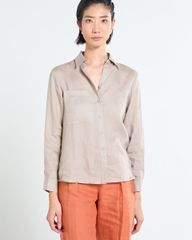 Áo Sơ Mi Nữ F2 Linen Nữ Xám Nhạt Tender Drit