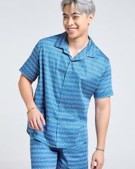 Áo Sơ Mi Nam F2 Linen Xanh Hươu Tay Ngắn Tender Drit