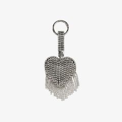 Móc chìa khóa trái tym lấp lánh tua rua Primadonna Collection