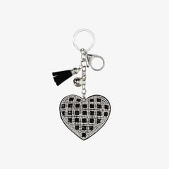 Móc chìa khóa trái tym lấp lánh màu tím Primadonna Collection