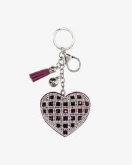 Móc chìa khóa trái tym lấp lánh màu tím Primadonna Collection