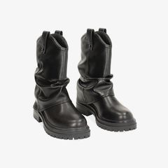 Giày Boots Primadonna Collection Black Biker With Sagging Leg Primadonna Collection