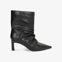 Giày Boots Nữ Primadonna Collection Da Mềm Nếp Gấp Tự Nhiên