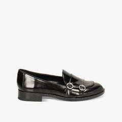 Giày Lười Nữ Primadonna Collection Low Black Moccasin In Abrasive
