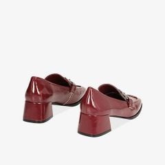 Giày cao gót Primadonna Collection Burgundy Moccasin In Naplak 5 Cm
