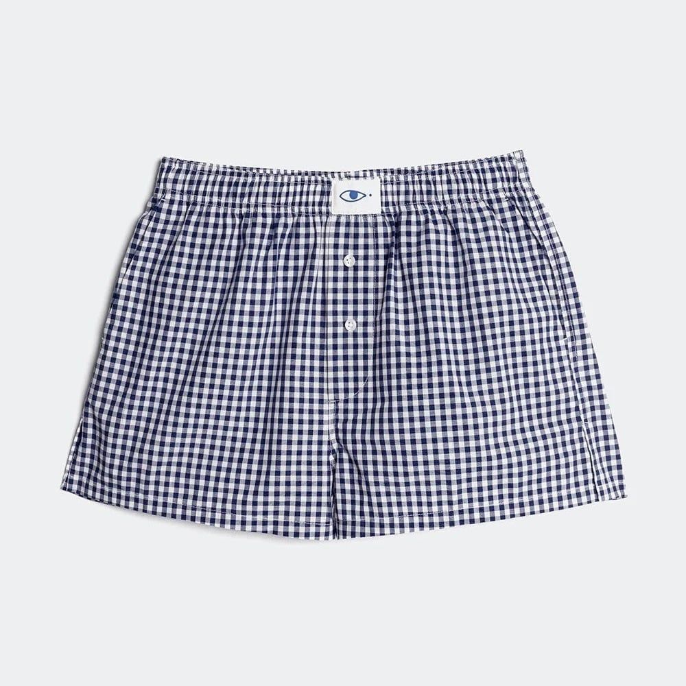 Quần Nữ TheBlueTshirt The Boxer - Navy Gingham