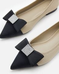 Giày Búp Bê Nữ Pazzion Janessa Flyknit Embellished Bow Flats