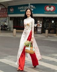 Quần Áo Dài Nữ F2 Lụa Đỏ Tươi