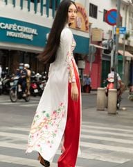 Quần Áo Dài Nữ F2 Lụa Đỏ Tươi