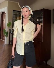 Áo Sơ Mi Nữ TheBlueTshirt The A Classic Shirt - Yellow Gingham