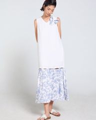 Đầm Nữ F2 Linen Nữ Trắng Tùng Tender Drit