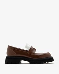 Giày Lười Nữ Pazzion Zilpah Embellished Two-Tone Penny Loafers