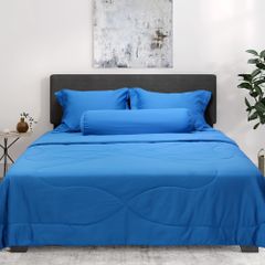 Bộ Chăn Ga Gối Nin House Classic Cobalt C190715