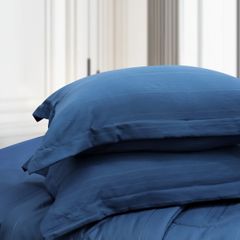 Bộ Chăn Ga Gối Nin House Classic Navy C190712