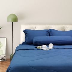 Bộ Chăn Ga Gối Nin House Classic Navy C190712