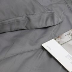 Bộ Chăn Ga Gối Nin House Classic Charcoal Grey C190713