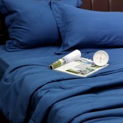 Bộ Chăn Ga Gối Nin House Classic Navy C190712