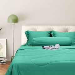 Bộ Chăn Ga Gối Nin House Classic Emerald Green C190714