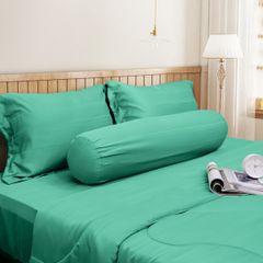 Bộ Chăn Ga Gối Nin House Classic Emerald Green C190714
