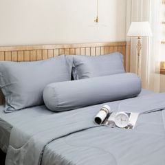 Bộ Chăn Ga Gối Nin House Classic Cool Grey C190709