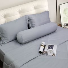 Bộ Chăn Ga Gối Nin House Classic Cool Grey C190709