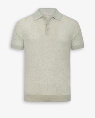 Áo Polo Dệt Kim Linen
