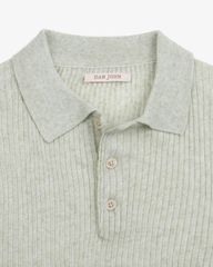 Áo Polo Dệt Kim Linen