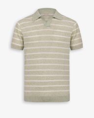 Áo Polo Dệt Kim Linen