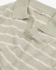 Áo Polo Dệt Kim Linen