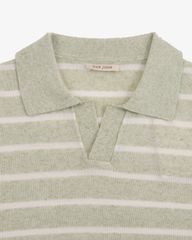 Áo Polo Dệt Kim Linen