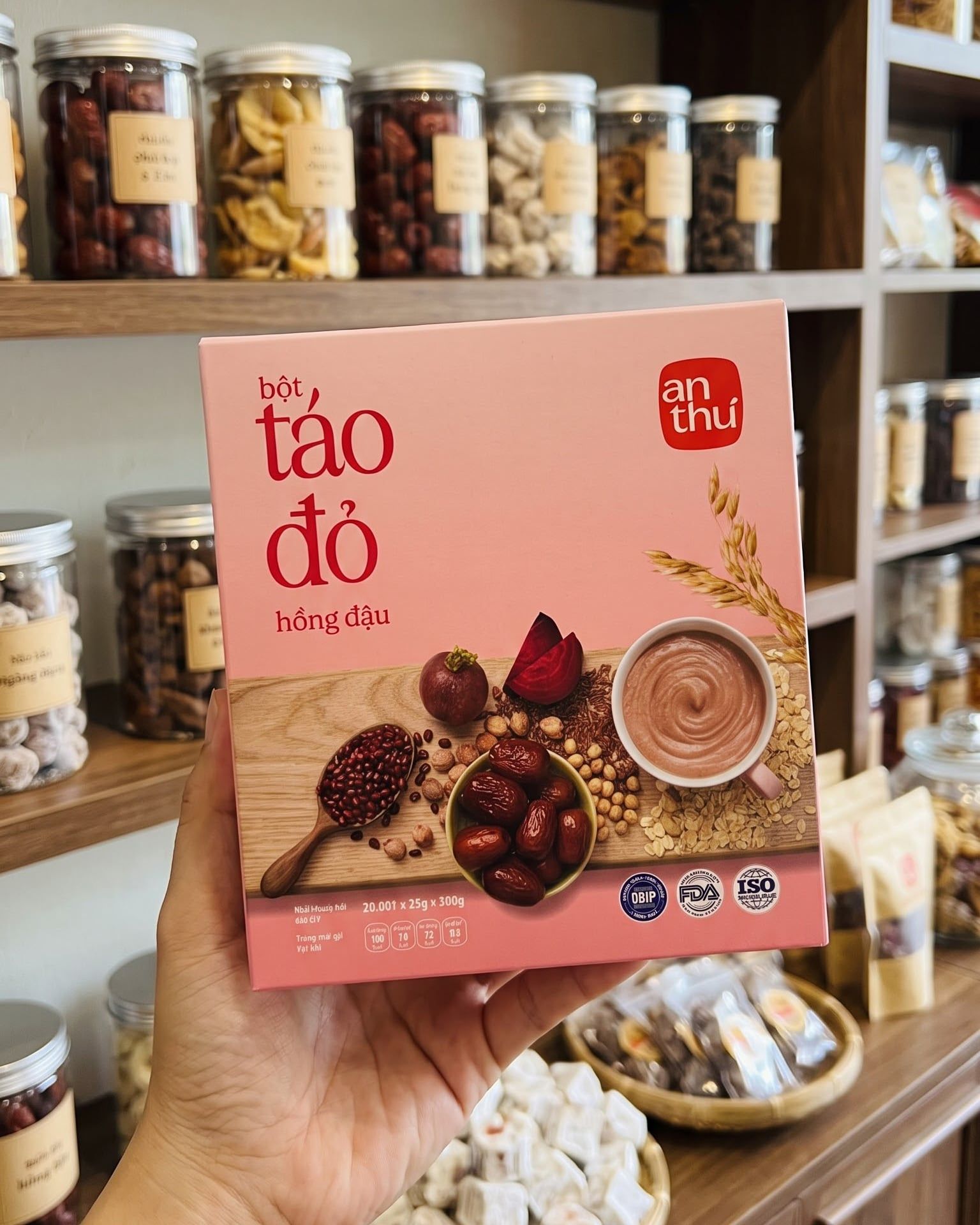  Combo 2 Hộp Bột Táo Đỏ- Hồng Đậu An Thư 