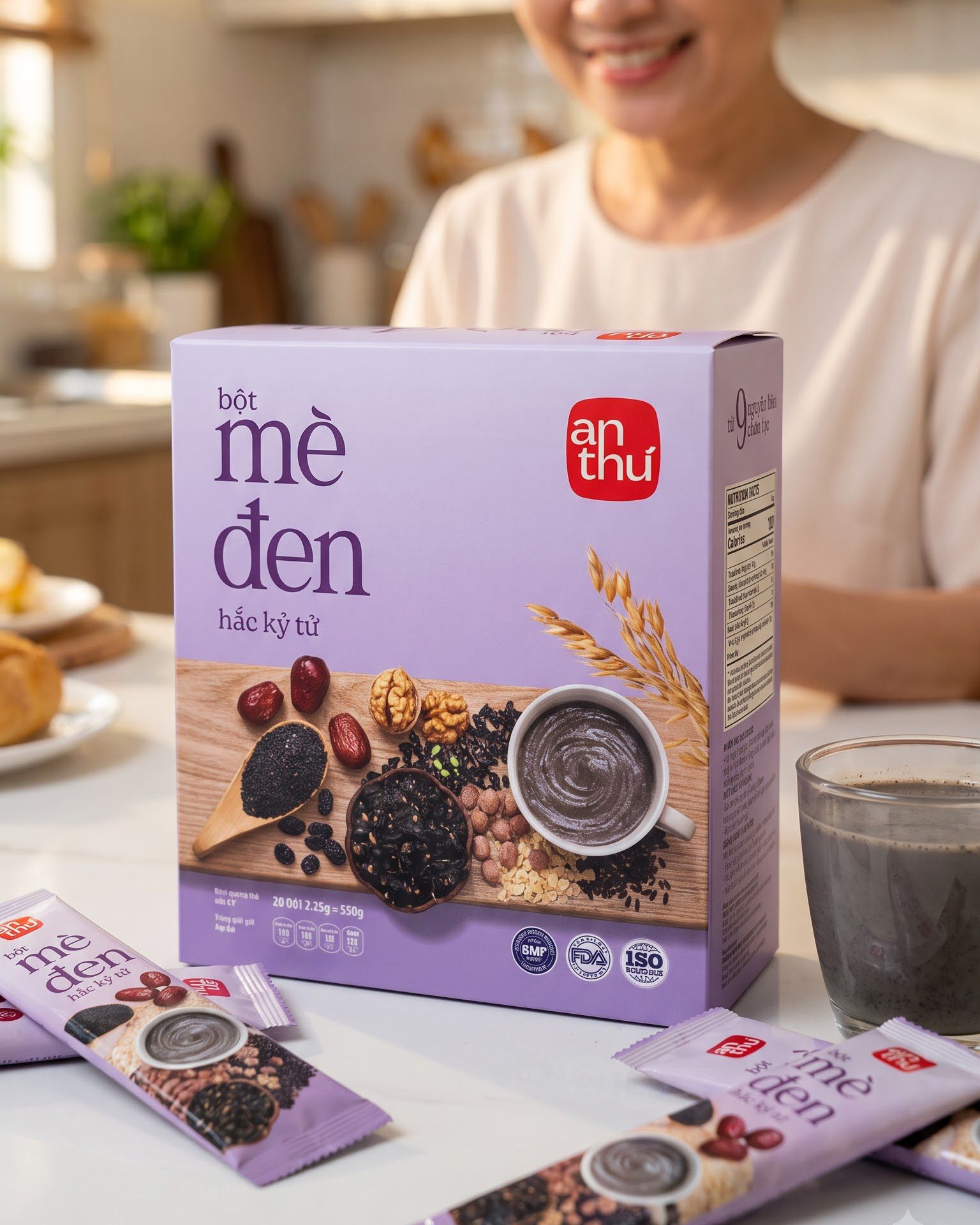  Combo 2 Hộp Bột Mè Đen - Hắc Kỳ Tử An Thư 