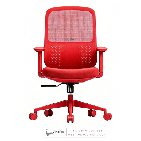 Ghế văn phòng Pro-BR260-1 khung đỏ