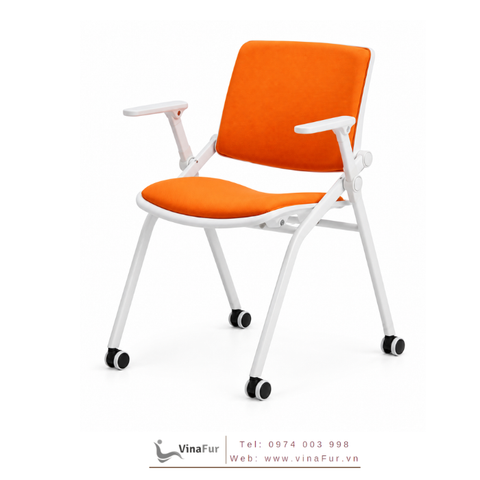 Ghế training SILU-F07D có bánh xe