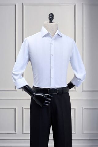 Áo sơ mi trắng kẻ SMC204