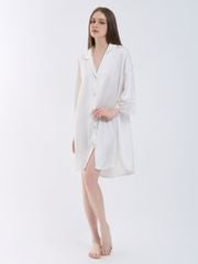 Váy ngủ lụa băng phối ren freesize 45–75kg SM60