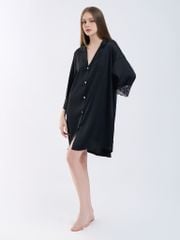 Váy ngủ lụa băng phối ren freesize 45–75kg SM60