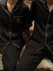 Pijama Bộ Đôi Lụa Ngắn Tay CND8 SHURY STORE HOME WEAR Set Đồ Ngủ Couple Nam Hoặc Nữ Pyjama Cặp Lụa